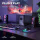 Trust Акустична система GXT 606 Javv 2.0, USB/AUX, RGB, чорний (25108_TRUST)