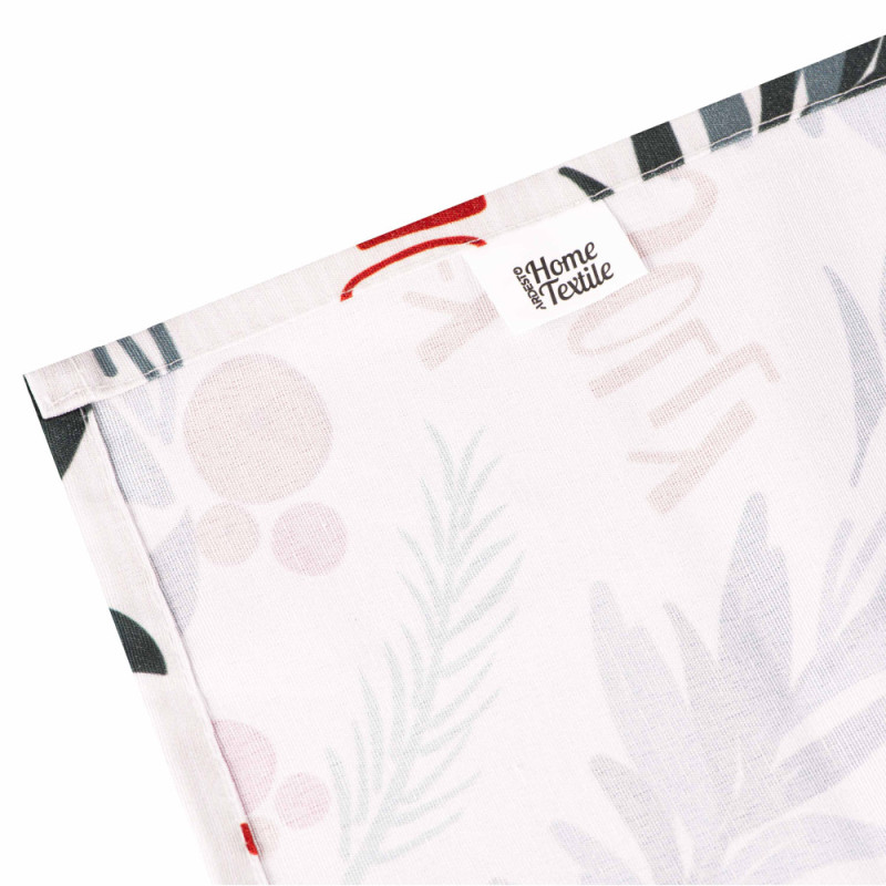 ARDESTO Tablecloth Happy Holidays 120х140cm, 90% polyester, 10% cotton, white holly (ART07HW)