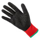 Neo Tools work gloves set of 12, polyester with latex coating, size 8, red-black (97-645-8)
