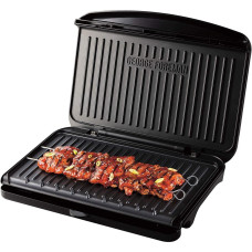 Russell Hobbs Гриль Foreman прижимний Fit Grill Large 2400Вт, темп. режимів-1, пластик, чорний (25820-56)