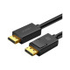 Кабель мультимедийный DisplayPort M to DisplayPort M 1.0m DP102 black Ugreen (10244)