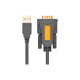 Кабель для передачи данных USB to COM M 2.0m DB9 RS-232 CR104 black Ugreen (20222)