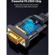 Кабель для передачи данных USB to COM M 2.0m DB9 RS-232 CR104 black Ugreen (20222)
