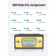 Кабель для передачи данных USB to COM M 2.0m DB9 RS-232 CR104 black Ugreen (20222)