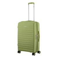 2E Suitcase Middle, Aero, polypropylen, 63/78 L, TSA, 4 wheels, EXP, moss green (2E-SPP-AERO-M-MG)