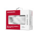 Зарядное устройство AXAGON 1xUSB QC3.0 + 1xUSB-C PD20W white (ACU-PQ20W)
