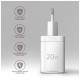 Зарядное устройство AXAGON 1xUSB QC3.0 + 1xUSB-C PD20W white (ACU-PQ20W)