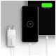 Зарядное устройство AXAGON 1xUSB QC3.0 + 1xUSB-C PD20W white (ACU-PQ20W)