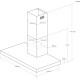 Haier Haier hood T-shape, 60cm, 883m cubic hour, black (HATS6CBS4BWIFI)