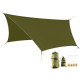 Neo Tools Tarpaulin, waterproof tarpaulin, polyester 210T, 360x290cm, olive (63-130)