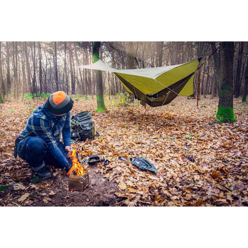 Neo Tools Tarpaulin, waterproof tarpaulin, polyester 210T, 360x290cm, olive (63-130)