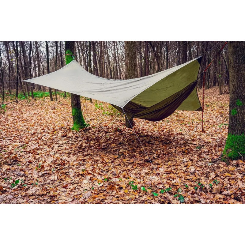 Neo Tools Tarpaulin, waterproof tarpaulin, polyester 210T, 360x290cm, olive (63-130)