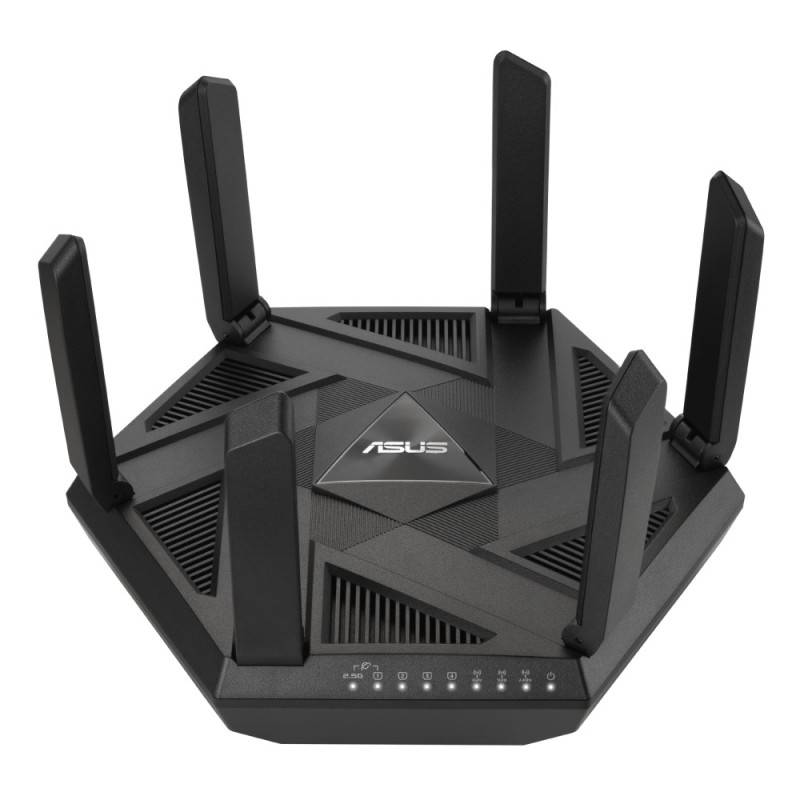 ASUS Маршрутизатор RT-AXE7800 Wi-Fi 6E 3xGE LAN 1xGE WAN 1x2.5GE LAN/WAN 1xUSB3.2 MU-MIMO OFDMA MESH gaming (90IG07B0-MU9B00)