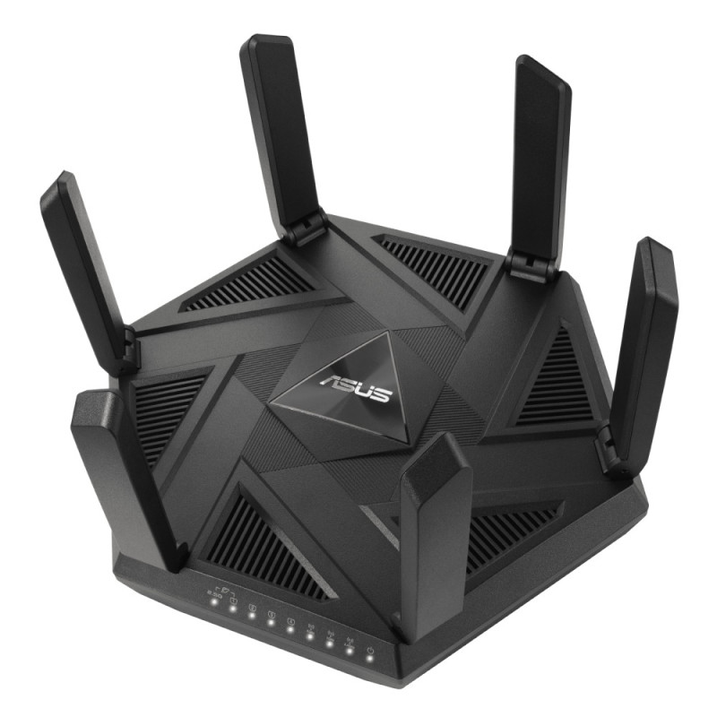 ASUS Маршрутизатор RT-AXE7800 Wi-Fi 6E 3xGE LAN 1xGE WAN 1x2.5GE LAN/WAN 1xUSB3.2 MU-MIMO OFDMA MESH gaming (90IG07B0-MU9B00)
