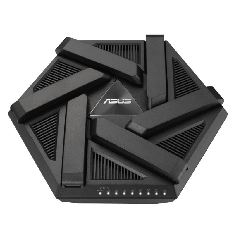 ASUS Маршрутизатор RT-AXE7800 Wi-Fi 6E 3xGE LAN 1xGE WAN 1x2.5GE LAN/WAN 1xUSB3.2 MU-MIMO OFDMA MESH gaming (90IG07B0-MU9B00)