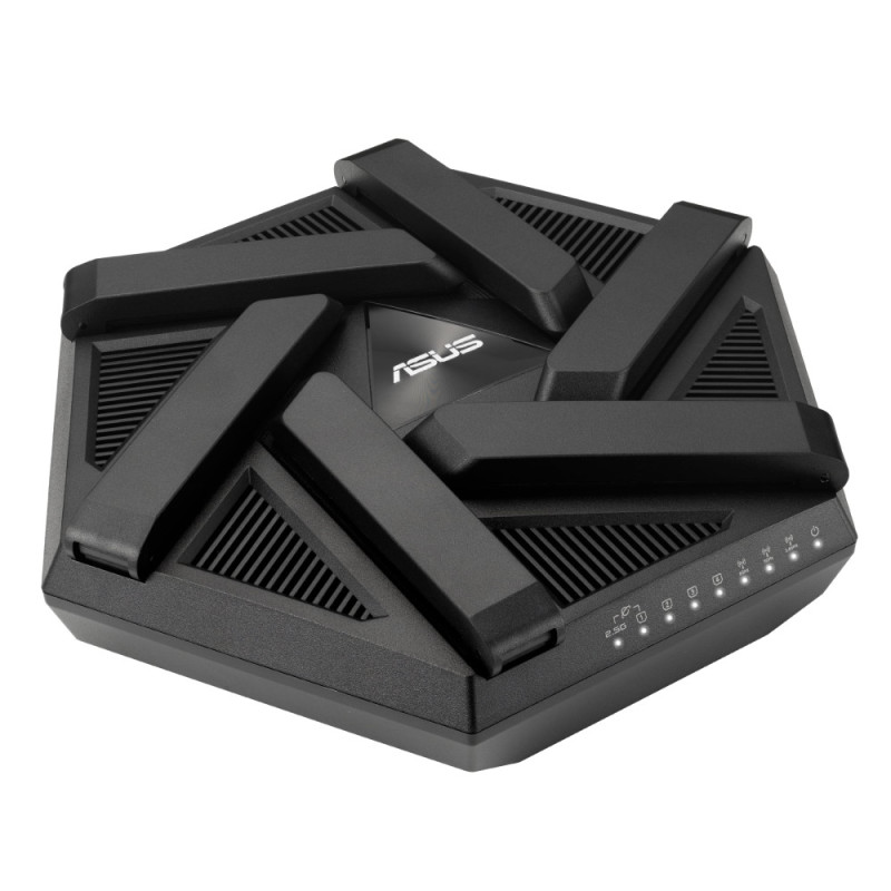 ASUS Маршрутизатор RT-AXE7800 Wi-Fi 6E 3xGE LAN 1xGE WAN 1x2.5GE LAN/WAN 1xUSB3.2 MU-MIMO OFDMA MESH gaming (90IG07B0-MU9B00)