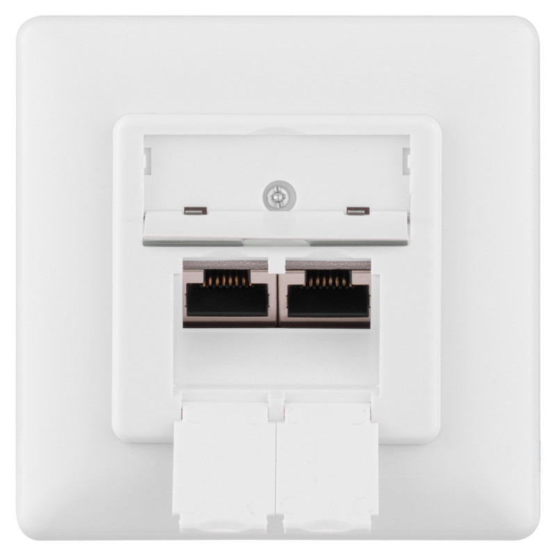 2E Front fase panel 2х Keystone 80x80 with grounding (2E-FASEPAN-2GROUND)