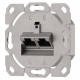 2E Front fase panel 2х Keystone 80x80 with grounding (2E-FASEPAN-2GROUND)