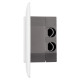 2E Front fase panel 2х Keystone 80x80 with grounding (2E-FASEPAN-2GROUND)