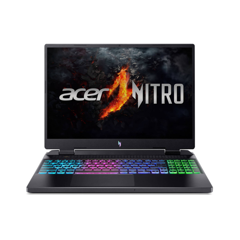 Acer Ноутбук Nitro 16 AN16-42 16" WUXGA IPS, AMD R7-8845HS, 16GB, F512GB, NVD4060-8, Lin, черный (NH.QSKEU.003)