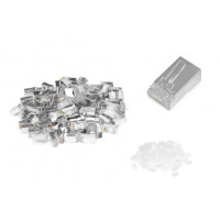 Digitus CAT 6 Modular Plug, 8P8C, shielded for Round Cable, pass through connector, 100 pcs. (AK-219603-100)