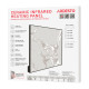 ARDESTO HCP-400[Керамическая панель, 8м2, 400Вт, мех. упр-ние, 60 х 60см, бежевый мрамор] (HCP-400BGM)