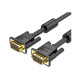 Кабель мультимедийный VGA M to VGA M 10.0m black Vention (DAEBL)