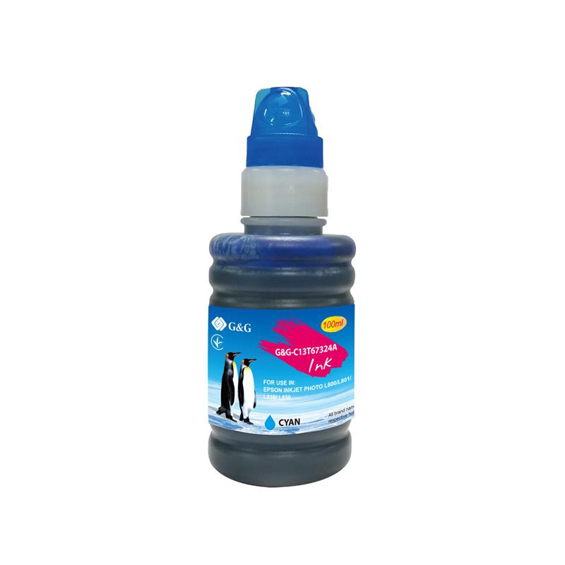 G&G Контейнер с чернилам для Epson L800[cyan] (G&G-C13T67324A)