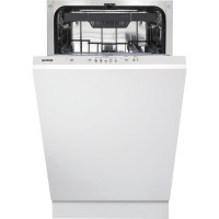 Gorenje Посудомийна машина вбудовувана, 11компл., A++, 45см, 3й кошик, білий (GV520E10S)