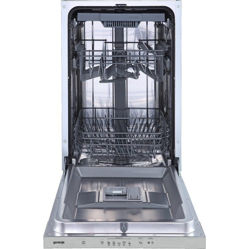 Gorenje Посудомийна машина вбудовувана, 11компл., A++, 45см, 3й кошик, білий (GV520E10S)