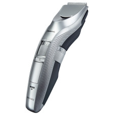 Panasonic Trimmer for beard, mustache and head, network+battery, nozzles-2, steel, case, silver (ER-GC71-S520)