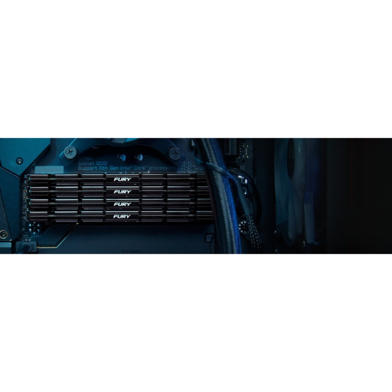 Kingston Memory DDR4 32GB KIT (16GBx2) 4266 FURY Renegade Black (KF442C19RB12K2/32)