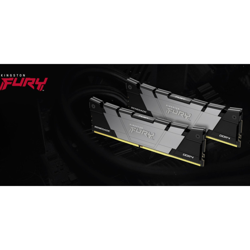 Kingston Memory DDR4 32GB KIT (16GBx2) 4266 FURY Renegade Black (KF442C19RB12K2/32)