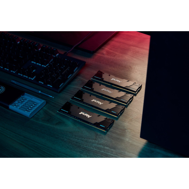 Kingston Memory DDR4 32GB KIT (16GBx2) 4266 FURY Renegade Black (KF442C19RB12K2/32)