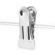 ARDESTO Hanger with Clothespin for pants Set 30cm, 5pcs, metal, PVC, white (ARHC2805WC)