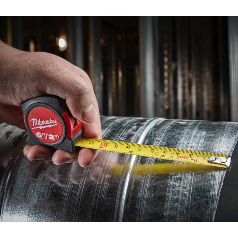 Milwaukee tape measure, 2mx13mm, with winding lock, ABS plastic (48225502)