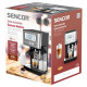 Sencor coffee maker carob 1.4l, ground, LCD panel, auto capuchino maker, black (SES4090SS)