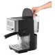 Sencor coffee maker carob 1.4l, ground, LCD panel, auto capuchino maker, black (SES4090SS)