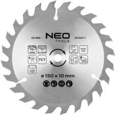 Neo Tools Диск пиляльний Neo Tools по дереву 230x30-24T 150x10-24 1.6мм (55-666)
