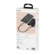 Дата кабель USB 3.1 AM to USB-C 0.25m 6.0A 66W Cafule Series Metal Black Baseus (CAKF000001)