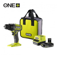 Ryobi Шуруповерт-дрель аккумуляторный ONE+ RDD18-1C20S 18В 1х2А·ч ЗУ 52Нм 450·1750об·мин 1.1кг сумка (5133005519)