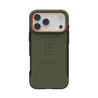 UAG Чохол UAG для iPhone 17 Pro Max, Civilian MagSafe, Olive/Orange (114546117297)