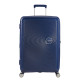American Tourister Валіза American Tourister, Soundbox, поліпропілен, середня, 67см, 71.5/81л, TSA, 4 колеса, EXP, темно-синій (32G*41002)