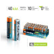 Батарейка ColorWay AAA LR6 Alkaline Power (щелочные) * 40 colour box (CW-BALR03-40CB)