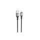 Дата кабель USB 2.0 AM to Micro 5P 1.0m silicone black BOROFONE (6974443386387)