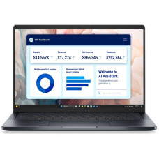Dell Ноутбук Dell Pro 14 Premium 14  QHD+ OLED Touch, Intel U7-268V, 32GB, F512GB, UMA, Win11P, чорний (BTO208PA14250UA_W11P)
