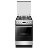 Hansa Сombined сooker, 50х60sm, 65L, cast iron, gas control, displ., grey (FCMX583291)