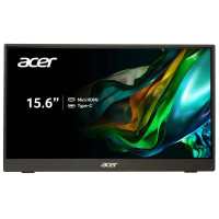Acer Монитор портативний 15.6W" PM161QBBMIUUX miniHDMI, 2xUSB-C, MM, IPS, 4ms (UM.ZP1EE.B02)