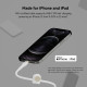 Belkin Cable USB-С - Lightning BRAIDED SILICONE 1m White (CAA011BT1MWH)
