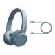 Philips Наушники Wireless On-ear TAH4205 BT 5.0, SBC, Синий (TAH4205BL/00)